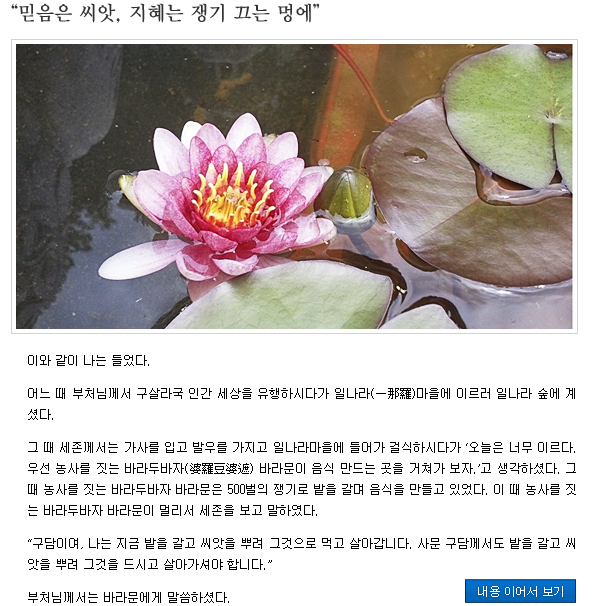 부처님의 삶과 사상